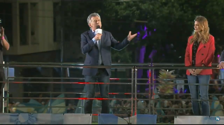 Macri cerró su campaña con una nueva marcha del Sí se Puede
